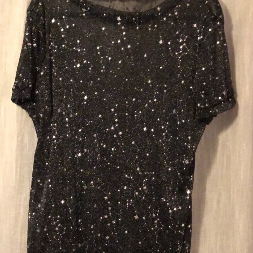 Starry Mesh Top NWOT